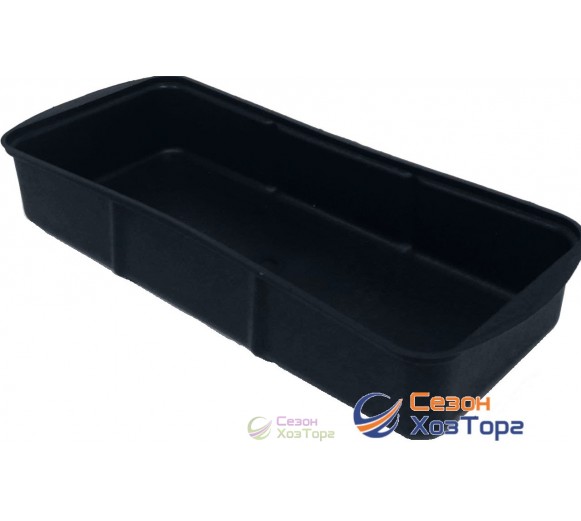 Лоток для рассады малый черный 385х160х65мм